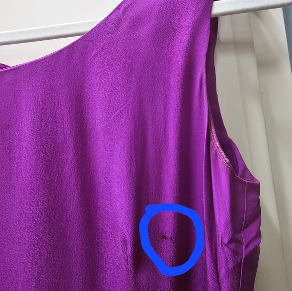 Spenser Jeremy Womens Purple Pure Silk Classic Sleeveless Faux Wrap Maxi Dress 4 - Picture 8 of 9